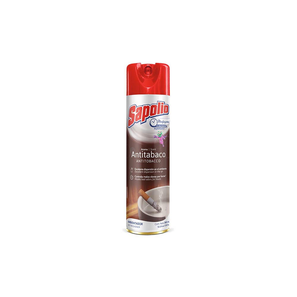 Ambiental Spray Sapolio 360 ML Antitabaco