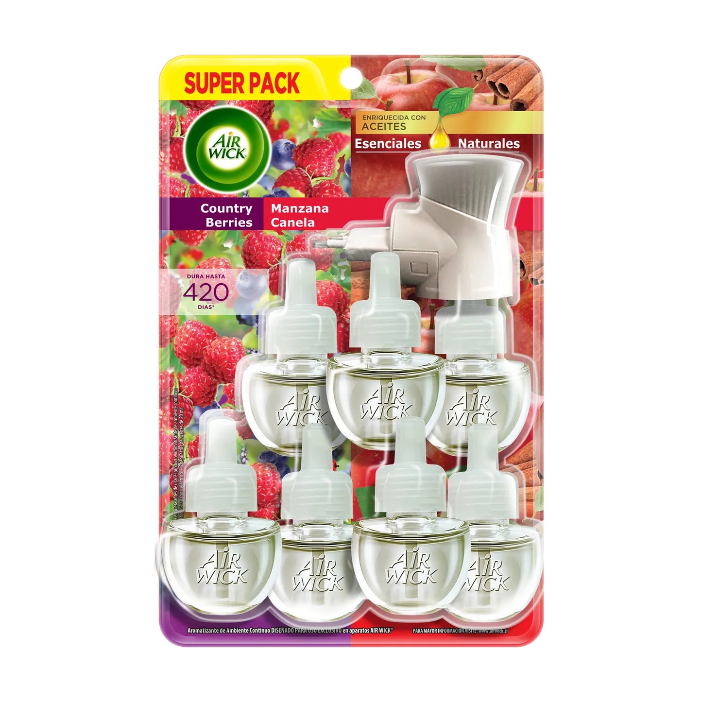 Desodorante Ambiental Air Wick Pack Berries y Canela
