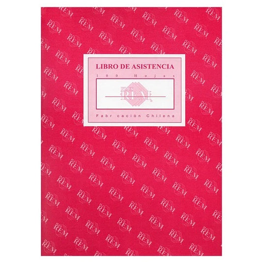 Libro Asistencia Lineal 100 Hojas REM