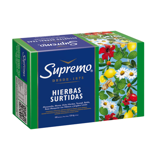 Hierbas Surtidas Supremo 100 Bolsitas