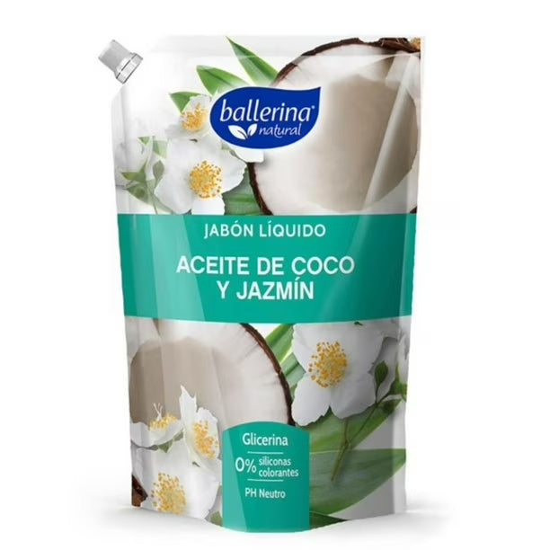 Jabon Liquido Ballerina 750 ML Aceite de Coco y Jazmin