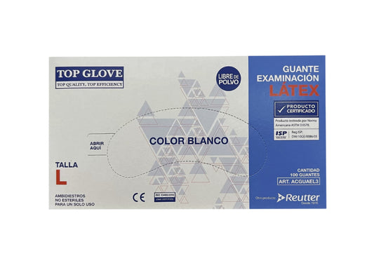 Caja Guante Latex Top Glove Talla L