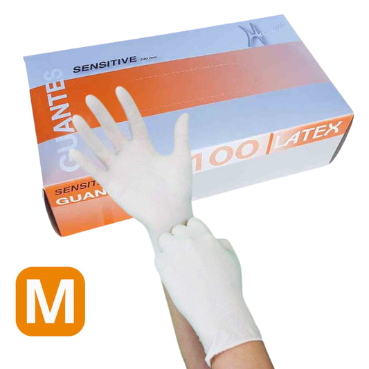 CAJA GUANTES QUIRURGICOS LATEX TALLA M