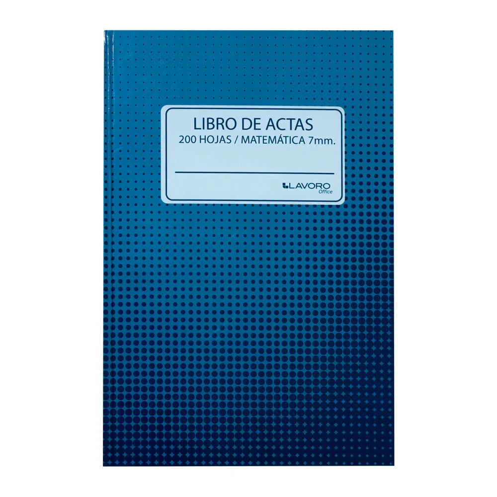 LIBRO ACTAS CUADRICULADO 100 HOJAS