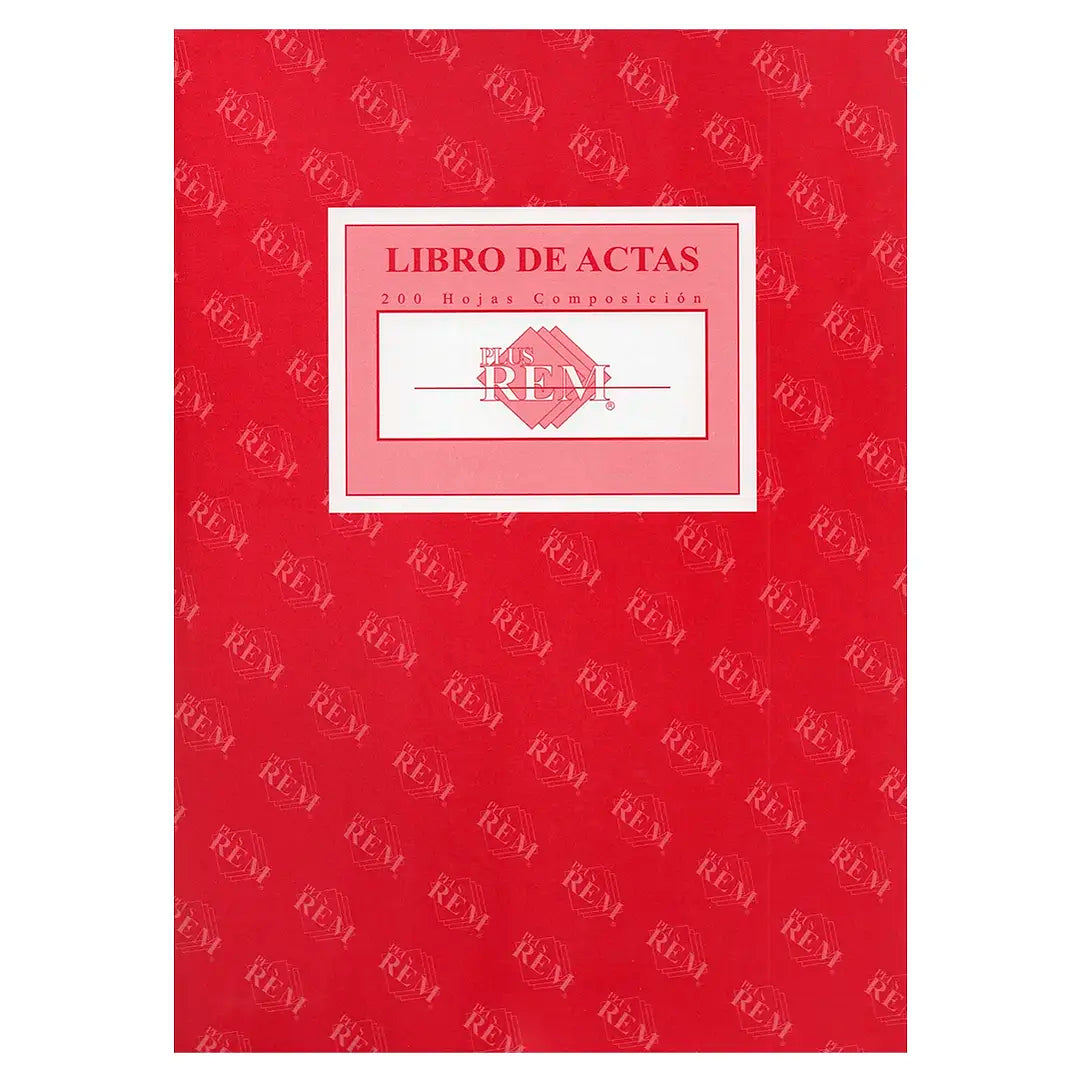 Libro Actas Lineal 200 Hojas REM