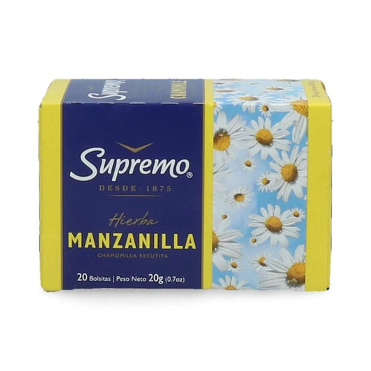 Te Hierbas Supremo Manzanilla Caja 20 Unidades