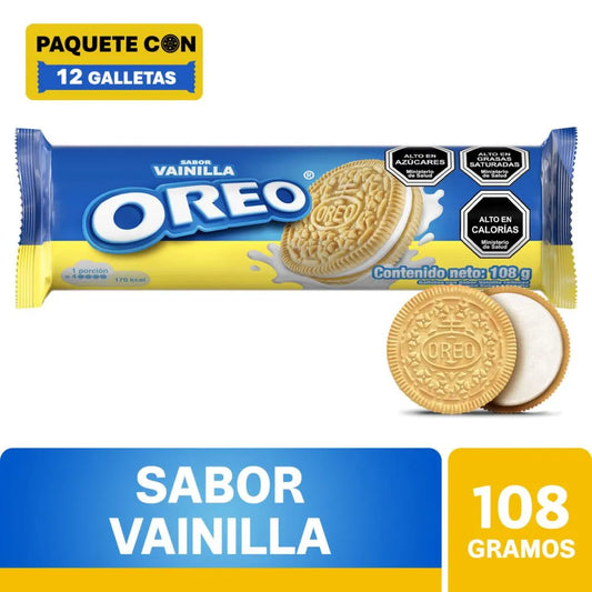 GALLETA OREO 108 GRAMOS VAINILLA DORADA
