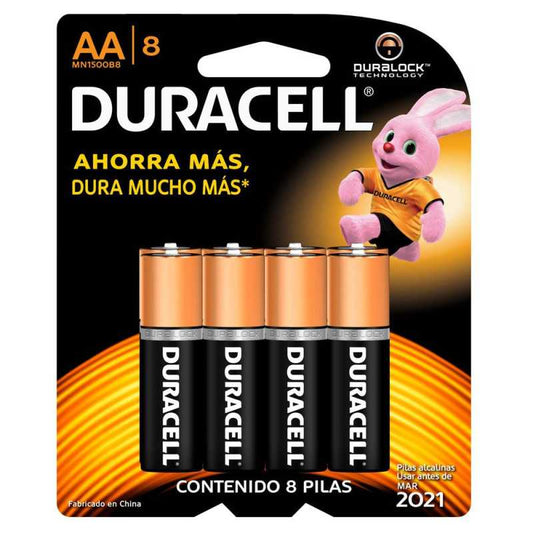 Pila AA Pack 8 Unidades Duracell