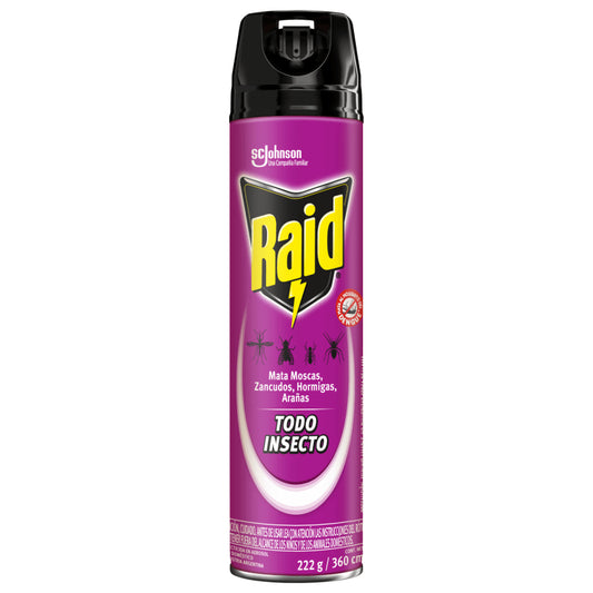Insecticida Raid Todo Insectos 360 CC