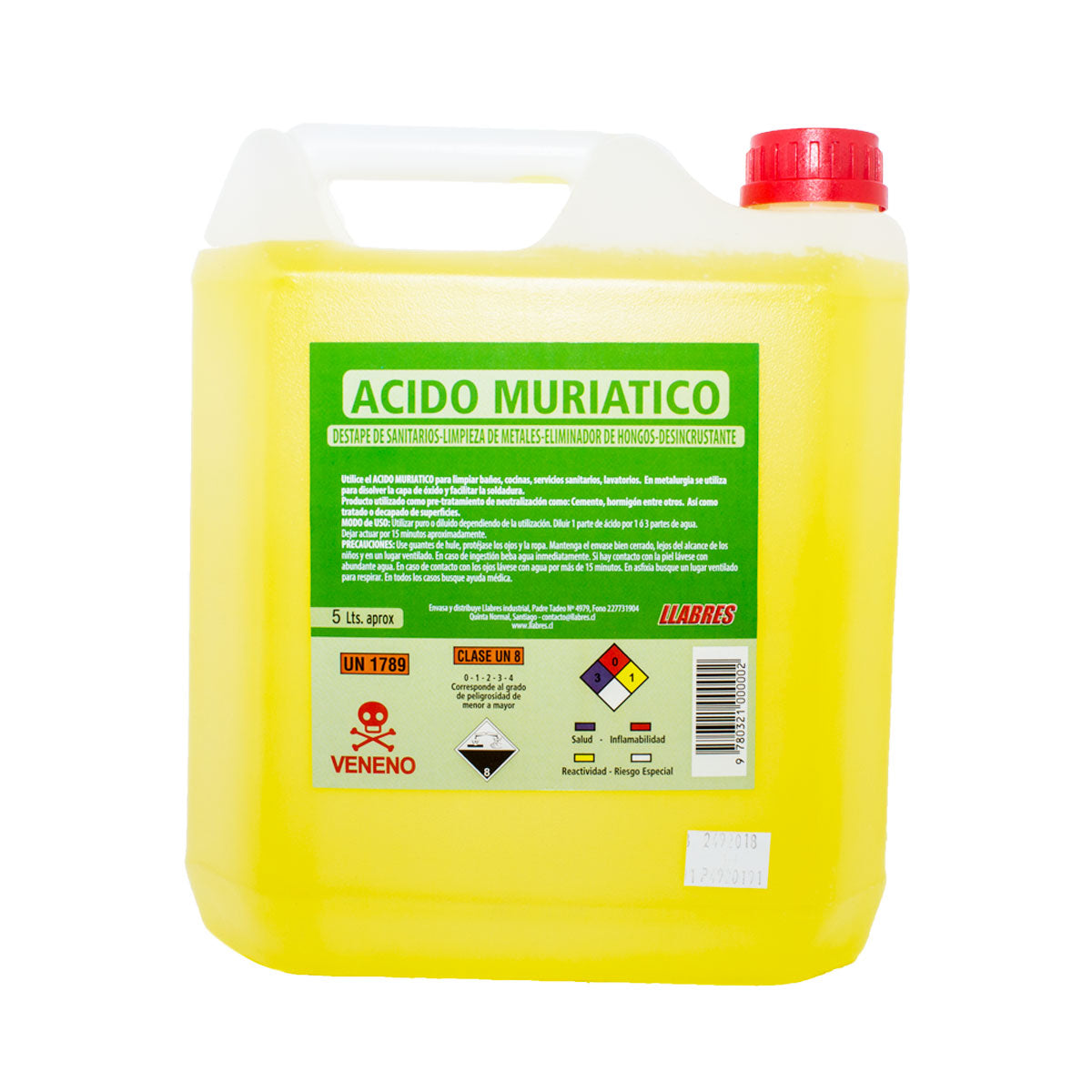 ACIDO MURIATICO 5 LITROS LLABRES