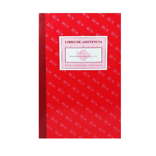Libro Asistencia Lineal 50 Hojas REM