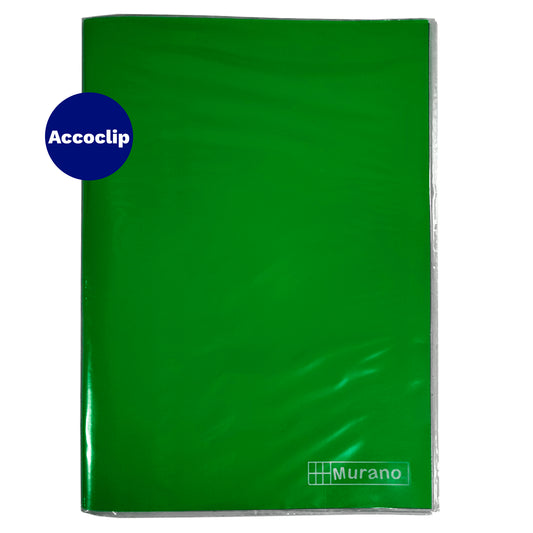 Carpeta Plastificada Con Accoclip Oficio Murano