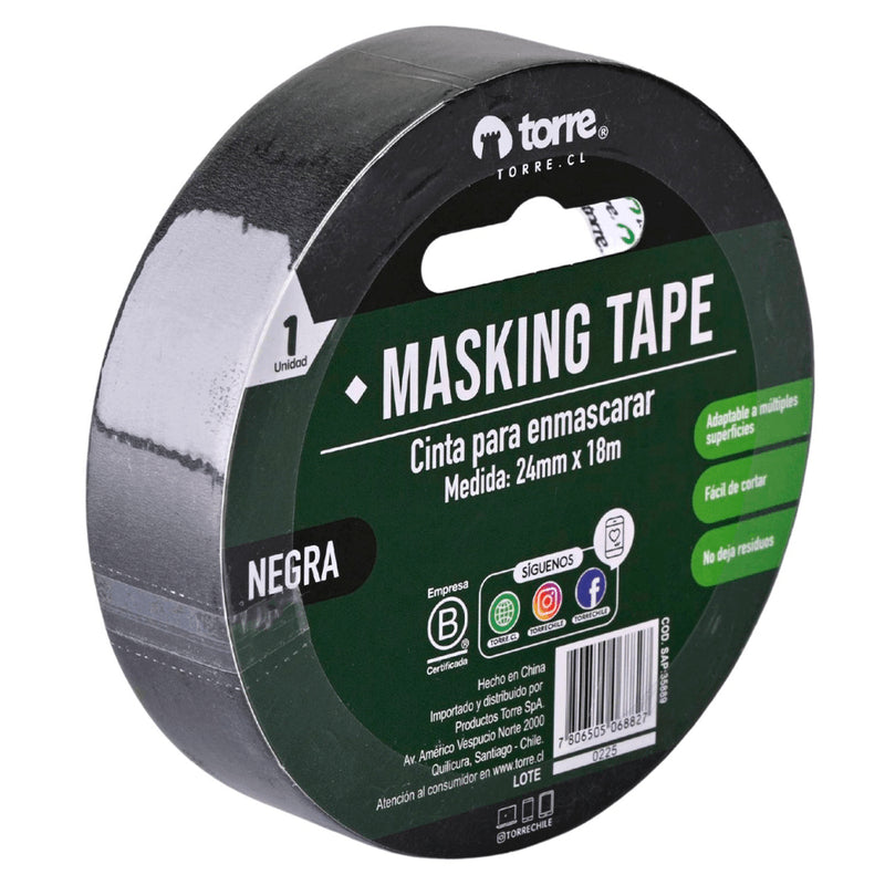 Cinta Masking 24 Milimetros X 18 Metros Torre