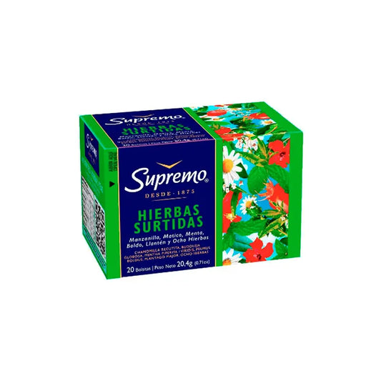 Hierbas Surtidas Supremo 20 Bolsitas
