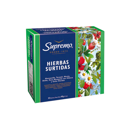 Hierbas Surtidas Supremo 50 Bolsitas