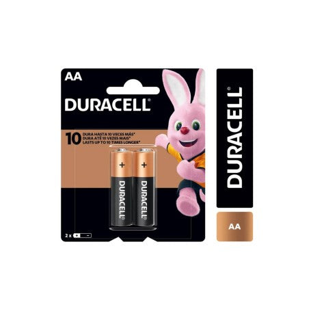 Pila Duracell AA Pack 2 Unidades