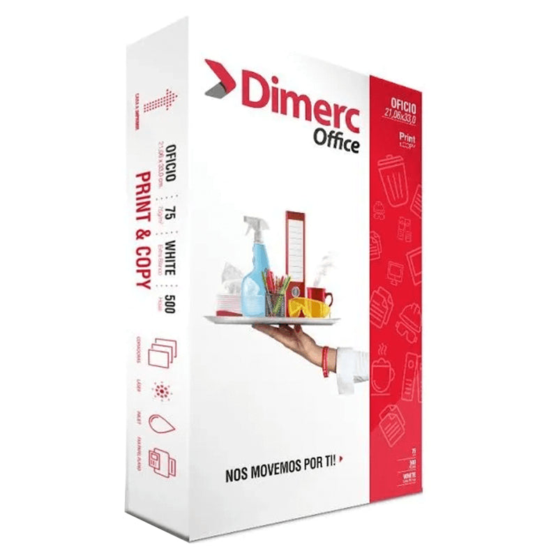 Resma Papel Oficio 75 GR X 500 Hojas Dimerc