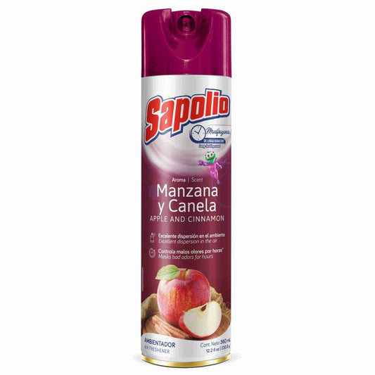 Ambiental Spray Sapolio 360 ML Manzana Canela